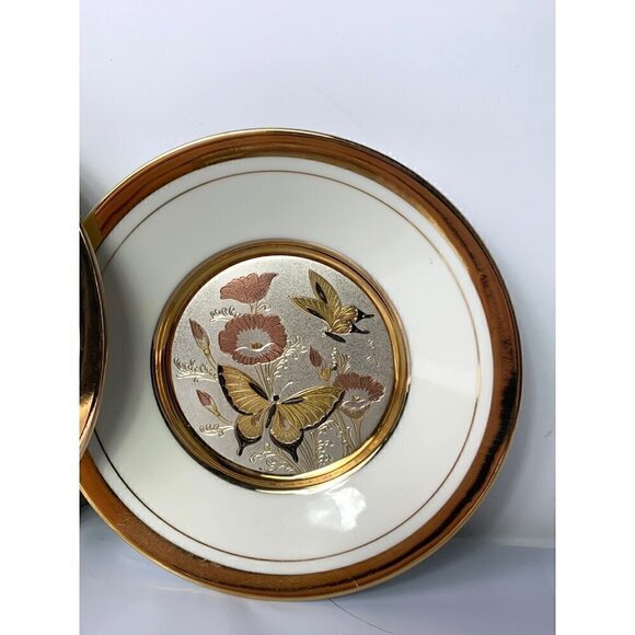 Art of Chokin Dynasty Gallery 24K Gold Trim Plates - Picture 4 of 12